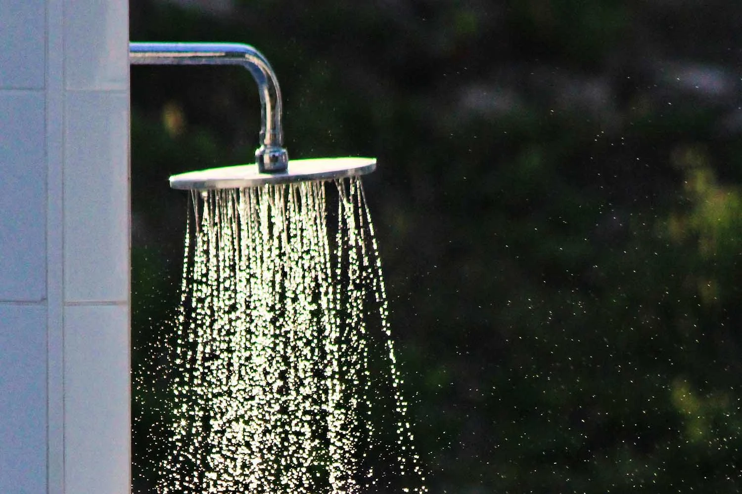 Peeing in shower