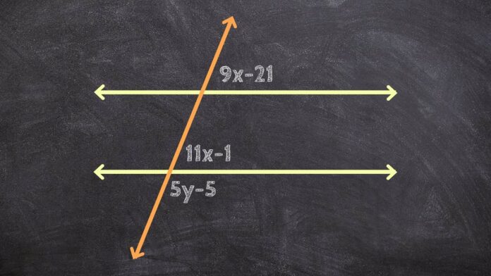 which diagram shows lines that must be parallel lines cut by a transversal