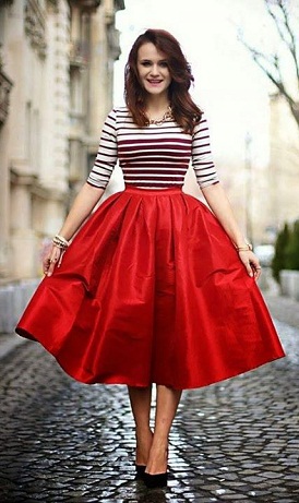 a line skirt